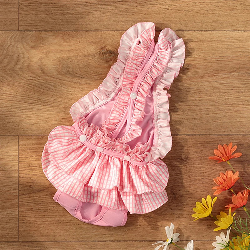 Reusable Washable Female Dog Diapers Cute Fashion Print High Absorbency Leak-Proof Design Female Dog Sanitary Pant Pet Supplies