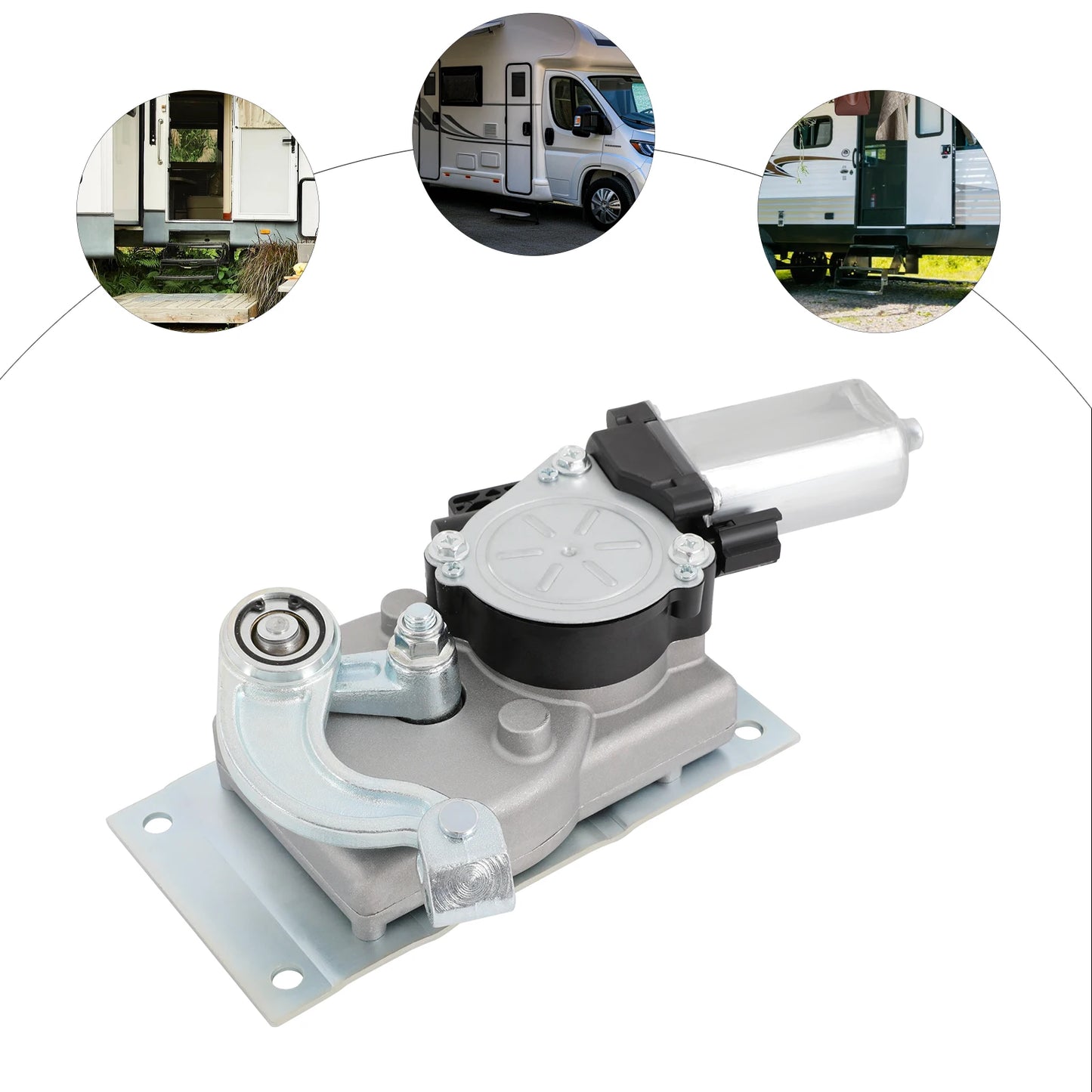 Bymaocar Rv Step Motor Conversion Kit, Motorhome Power Stair Motor Kit, Electric Entry Steps Series Suitable for Most Rvs.