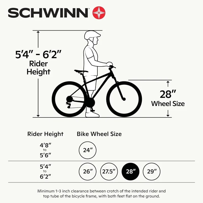Schwinn GTX Comfort Adult Hybrid Bike, Men and Women, Dual Sport Bicycle, 700c Wheels, Step-Through