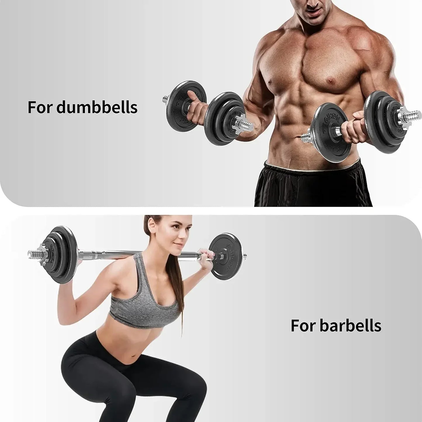 HighQuality 44Lbs Cast Iron Adjustable Dumbbell Set Hand Weight with Solid Handles Changed Barbell Handily Great for B onsale