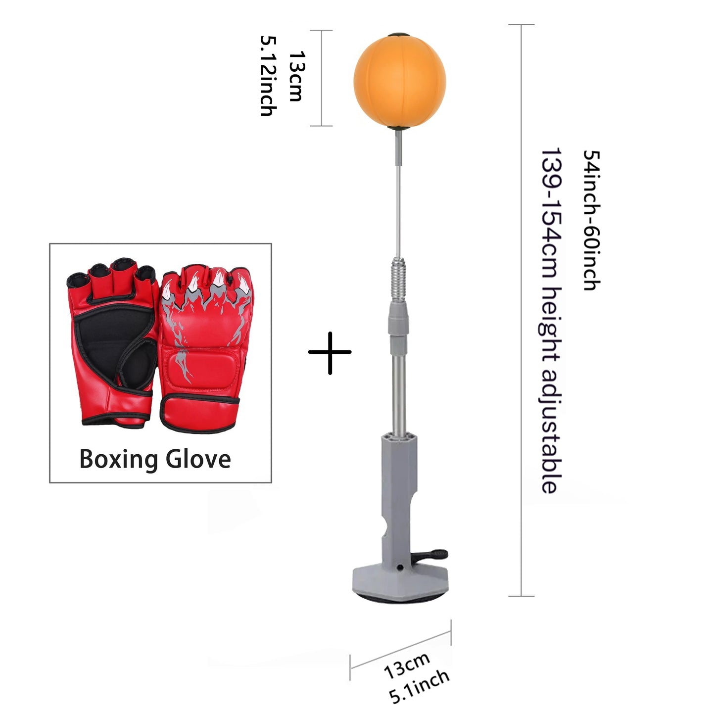 Lightweight Home Boxing Speed Bag Suction Cup Boxing Reflex Bag for Teens & Adults for Reaction & Agility Training Stress Relief