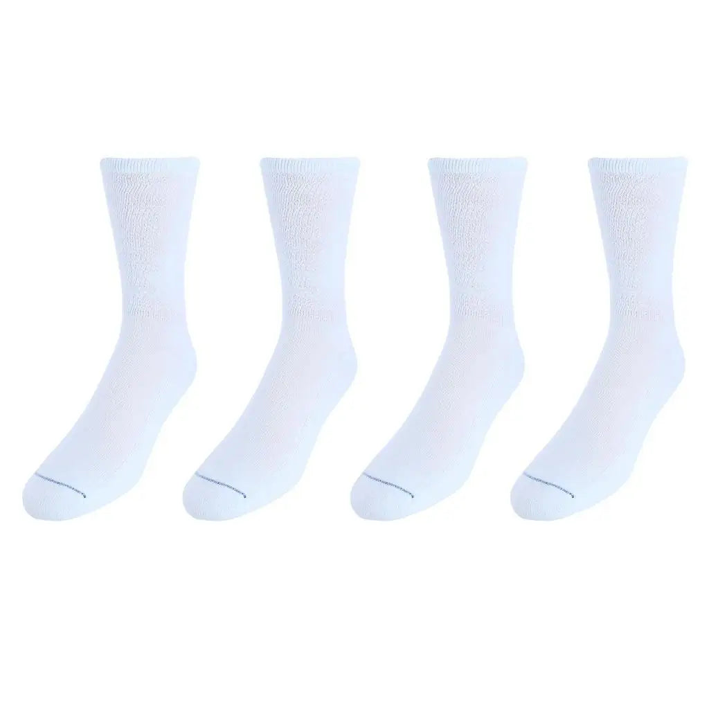 Dr. Scholl's | Men's Diabetic & Circulatory Crew Work Socks (4 Pair Pack)