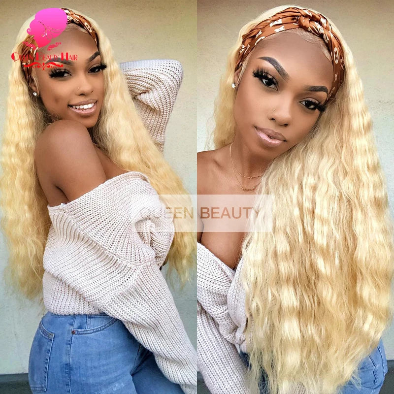 Wholesale Bundles Deals  24 26 28 30 Inch Brazilian 613 Deep Wave Bundles Remy Human Hair Weaving Blonde Deepwave Curly Bundles
