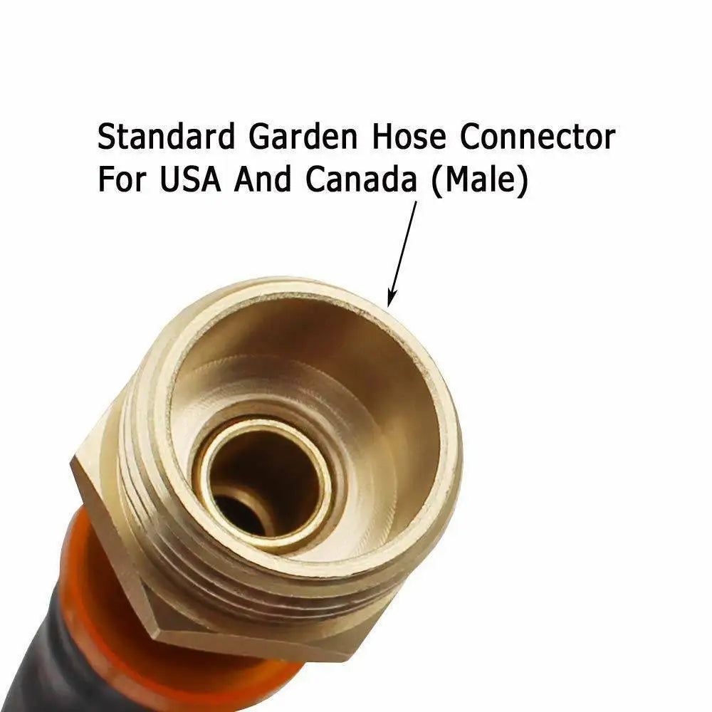 RV Winterizing Blow Out Adapter W Shut-Off Valve 3/4"-11 NH Thread & 1/4" Quick-connect for Motorhome Boat Camper Travel Trailer