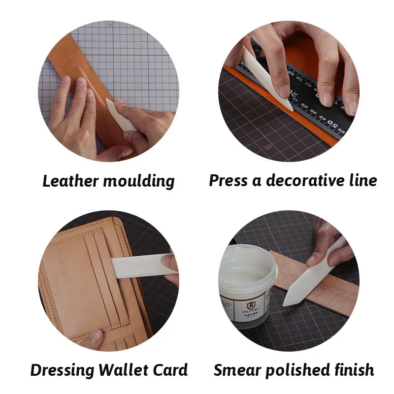 WUTA 100% Genuine Bone Folder Tools Origami Paper Folding Scoring Board Creasing Bookbinding for DIY Cards Leather Craft 2Pcs