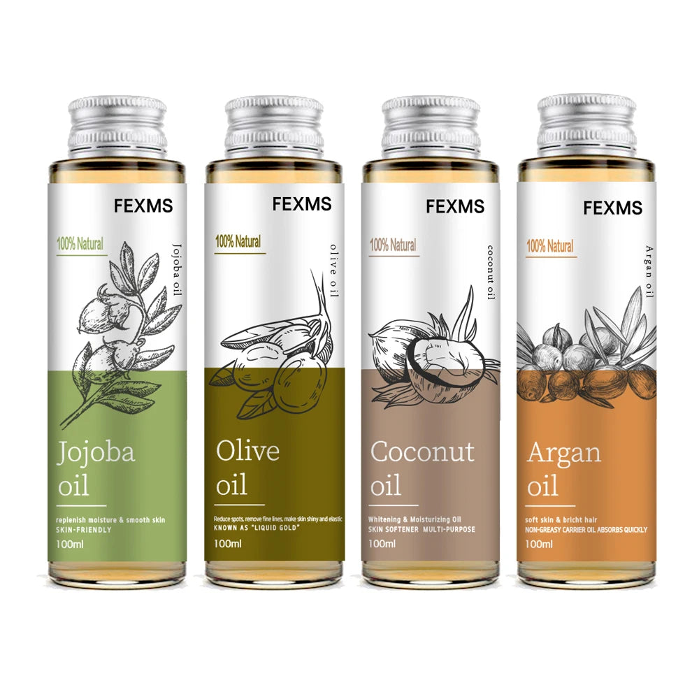 100% Pure Jojoba Oil Pure Cold Pressed Natural Unrefined Moisturizer for Skin Hair Body and Nails