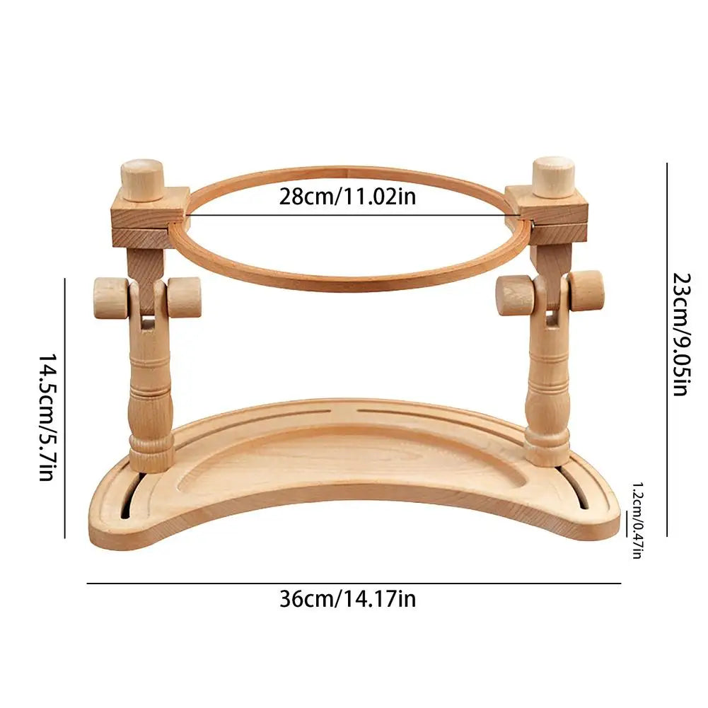 Adjustable Desktop Embroidery Frame Wooden Cross Stitch Craft Sewing Tools Bracket Frame Hoop Handicrafts Sewing Craft