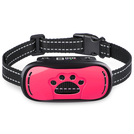 MASBRILL Bark Collar Rechargeable Anti Barking Training Collar Adjustable Sensitivity Intensity Beep Vibration for all Dogs