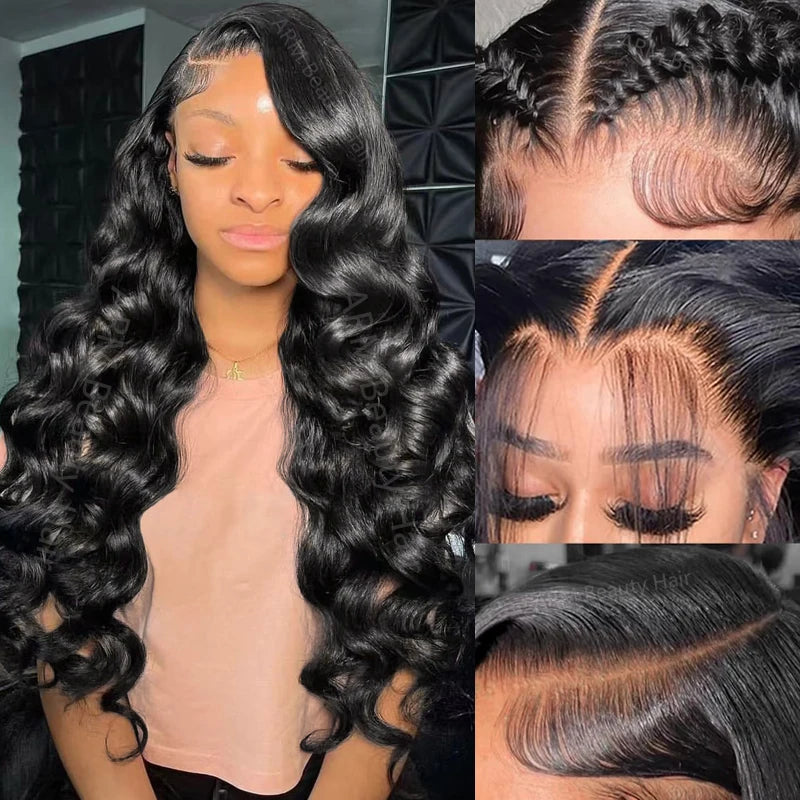 13x6 Lace Front Wigs Human Hair Body Wave Lace Front Wigs Human Hair Natural Color 100% Virgin Human Hair Wig with Baby Hair