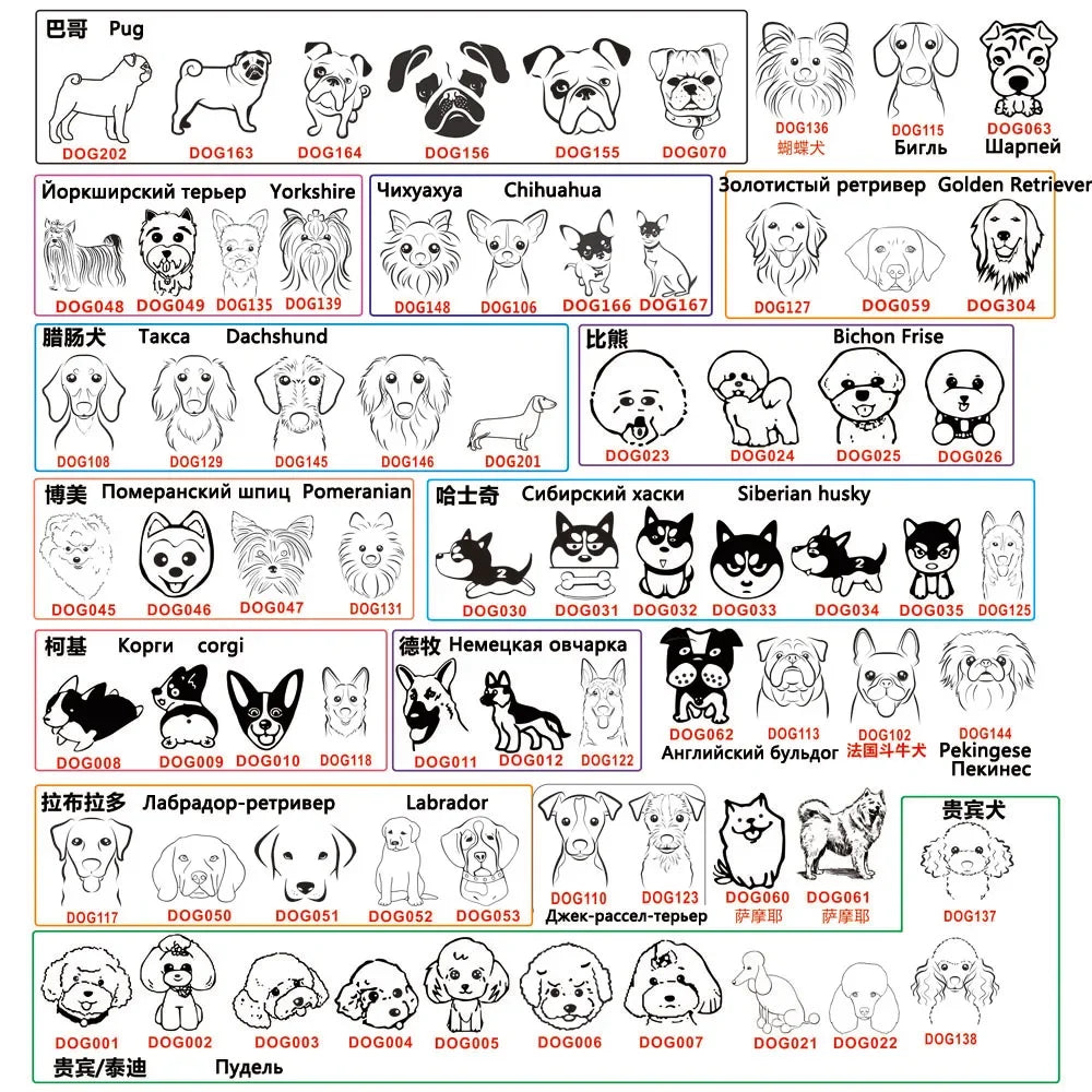 Dog ID Tag Free Engraving Name Tel Pet Collar Harness Pendant Clothes Accessories For Cat Custom Puppy Kitten Leash Pet Supplies