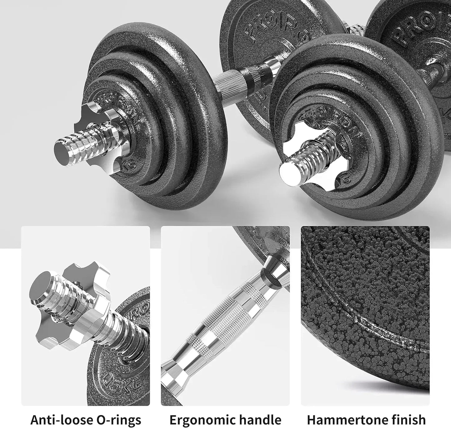 HighQuality 44Lbs Cast Iron Adjustable Dumbbell Set Hand Weight with Solid Handles Changed Barbell Handily Great for B onsale