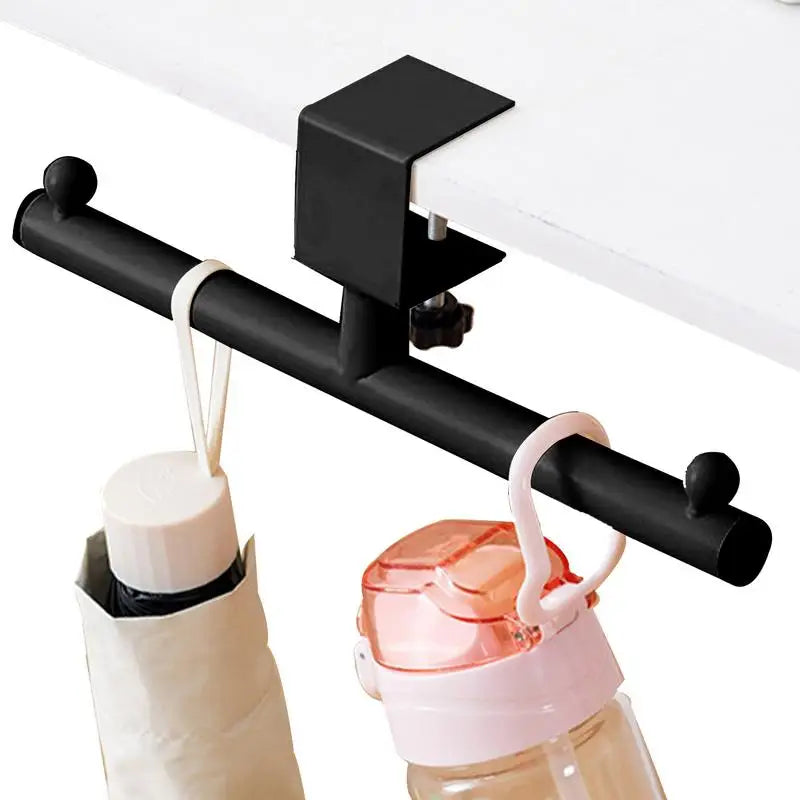 Desk Purse Holder Hook No Drilling Desk Mount Hook for Headphone Purse Table Hanger Hook Clamp-On Under Desk Headphone Hanger