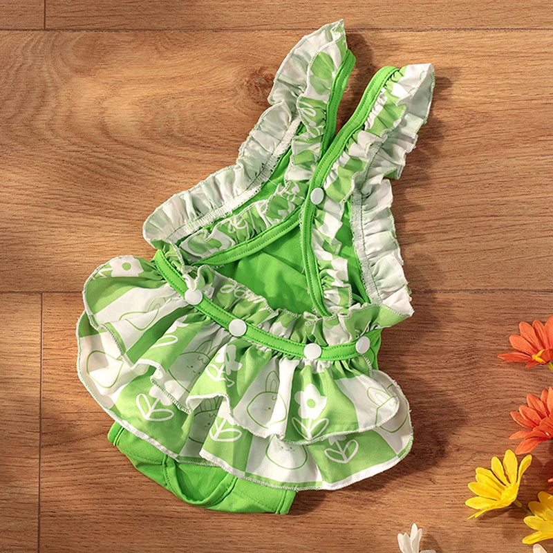 Reusable Washable Female Dog Diapers Cute Fashion Print High Absorbency Leak-Proof Design Female Dog Sanitary Pant Pet Supplies