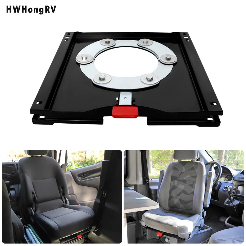 Swivel Seat Base Fit for Fiat Ducato Boxer 2007-2024 Motorhome Camper Driver or Passenger Side Vehicle Swivel Seat Mount Plate