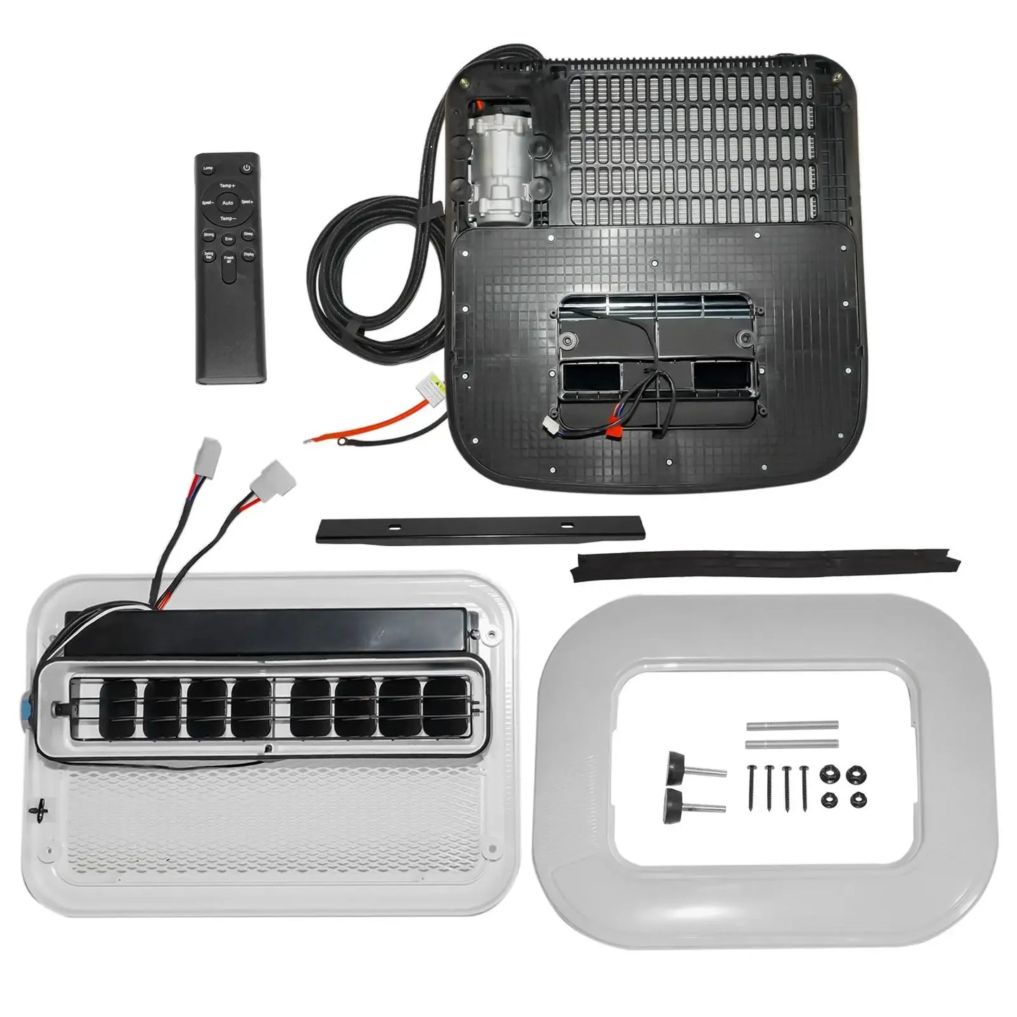 AP03 White 12V Air Conditioner RV Rooftop Electric Parking AC Unit 30-60A 10000BTU for RV