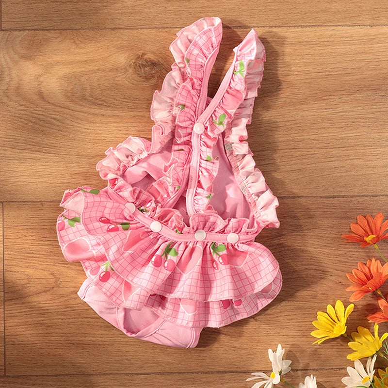 Reusable Washable Female Dog Diapers Cute Fashion Print High Absorbency Leak-Proof Design Female Dog Sanitary Pant Pet Supplies