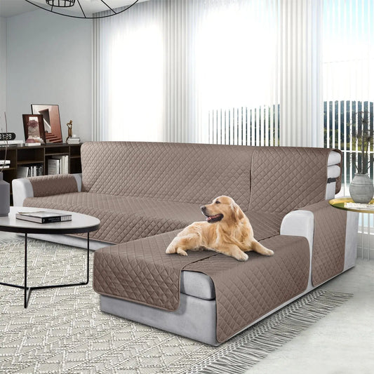 Sectional Couch Covers 100% Waterproof L Shaped Sofa Slipcover 3pcs Reversible Chaise Lounge Cover for Sectional Sofa Protector