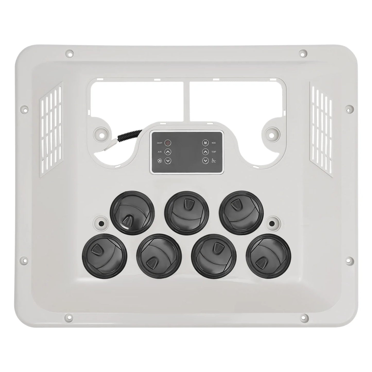 RV Heating and Cooling Integrated Top Air Conditioning 12V 750W White Air Conditioner Electric Rooftop AC Unit Fit Motorhome