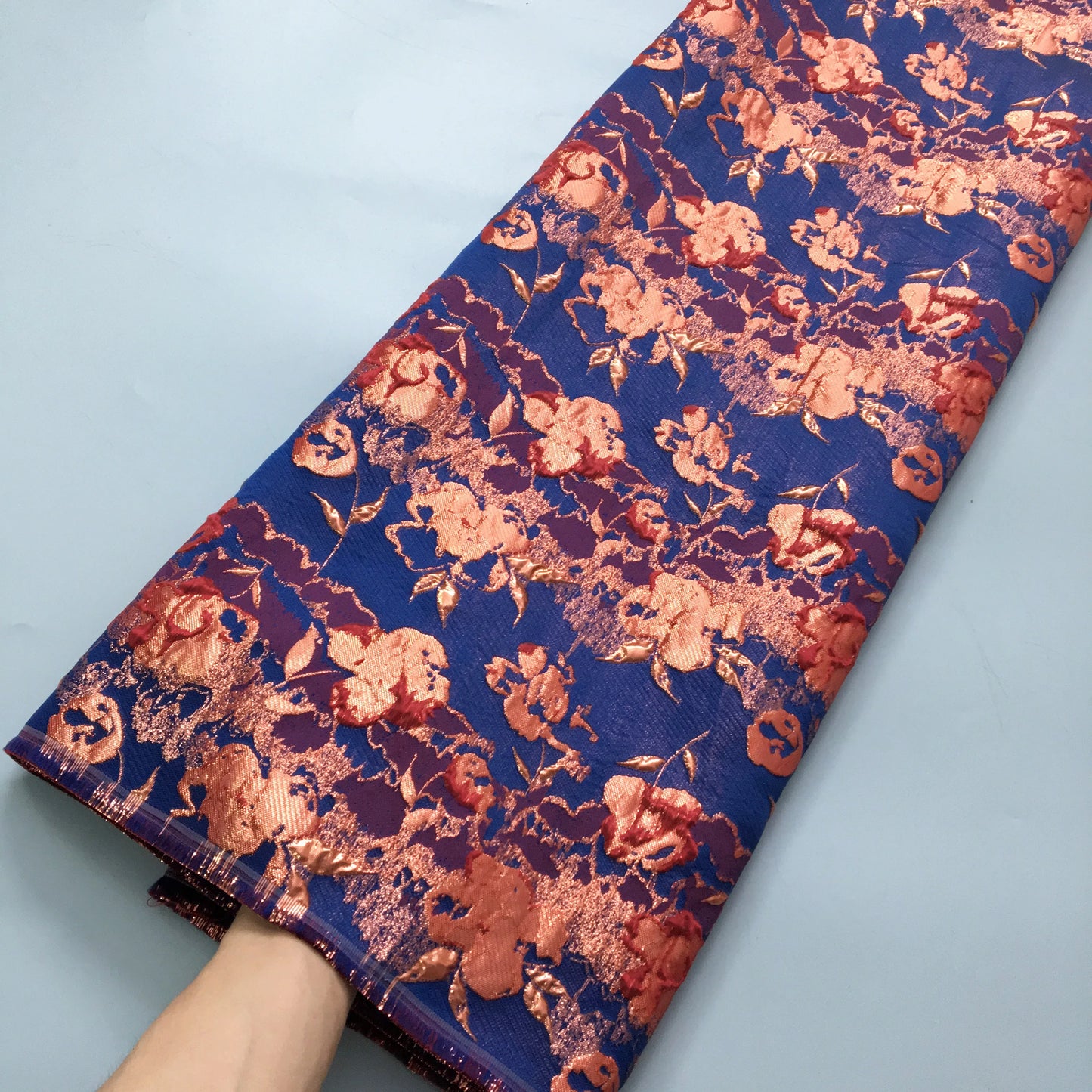 SJD LACE African Damask Lace Fabric 2025 High Quality French Gild Brocade Jacquard Lace For Women Wedding Party Dresses Sew 4012