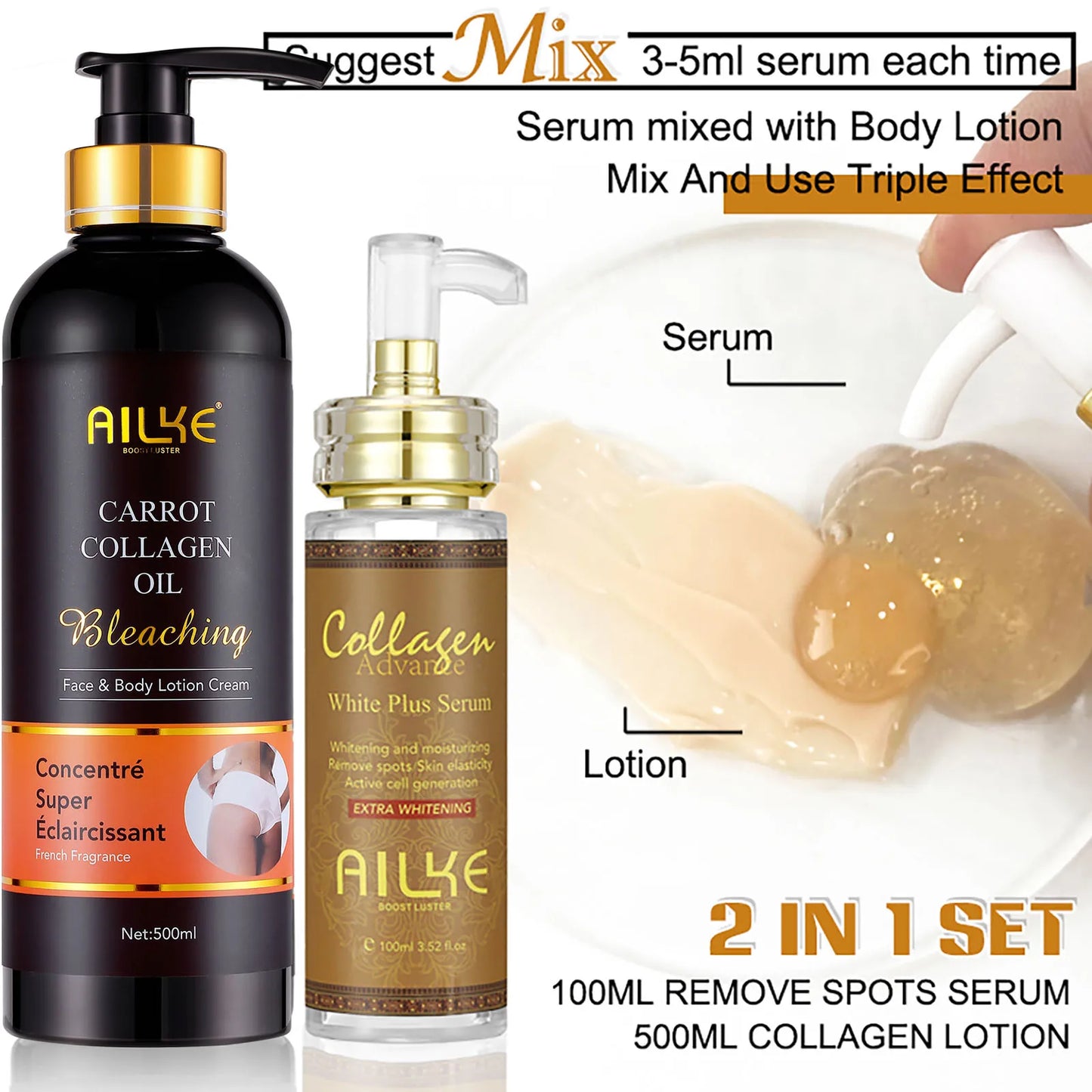 AILKE Dark Spot Remover Serum,Nourishing, Lightening, Even Skin Tone, Anti-aging Freckle, For Face, Body, Women Personal care