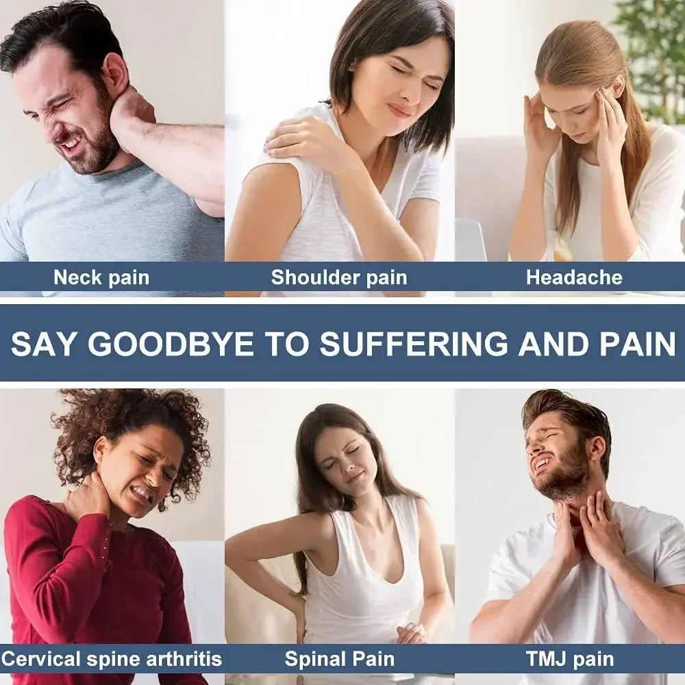 Cervical Traction Device Pillow Neck Stretcher Equipment for TMJ Neck Pain Relief Neck and Shoulder Relaxer