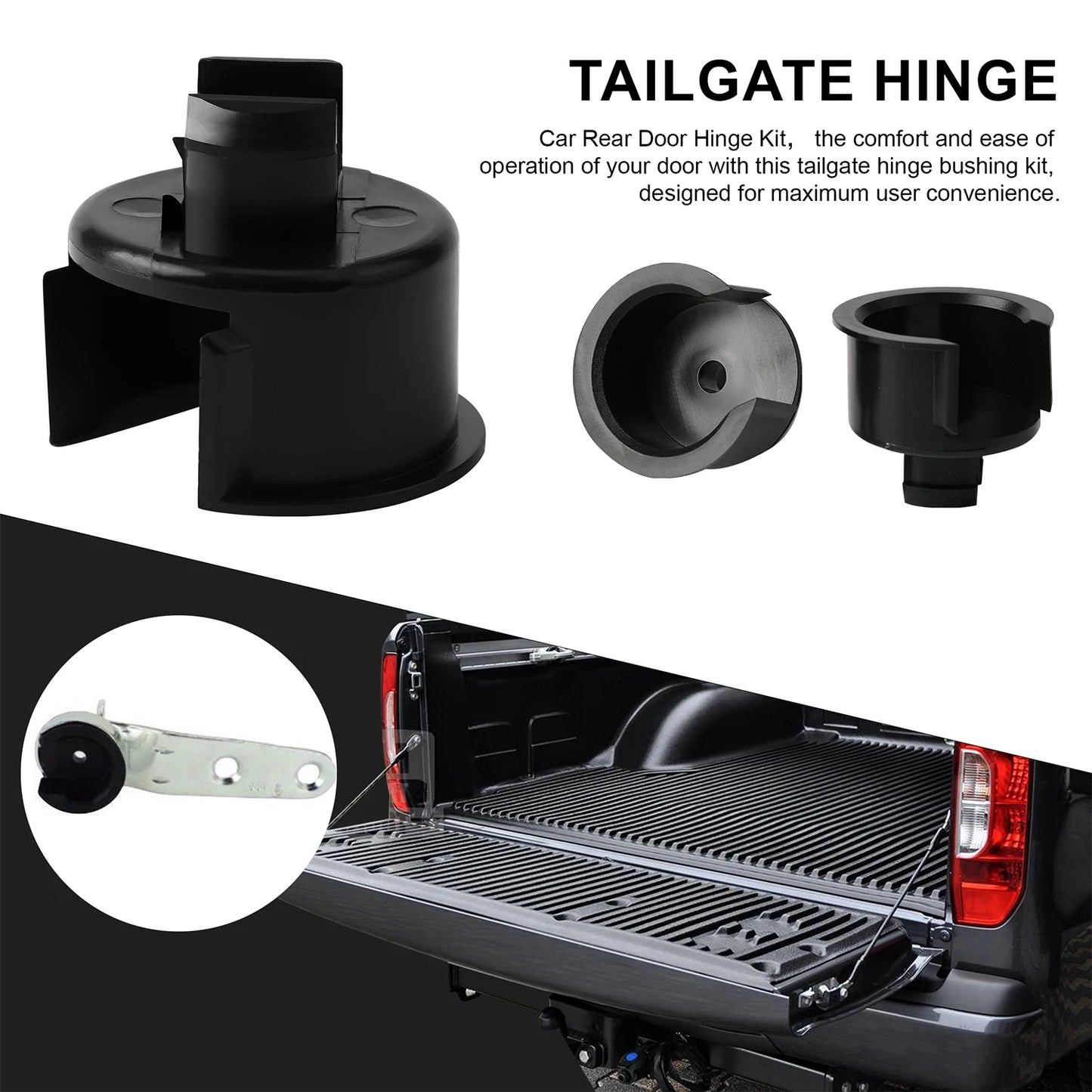 Tailgate Right Inner Hinge Pivot Plastic Bushing Insert For Toyota Tundra 07-Up 66110-0C020
