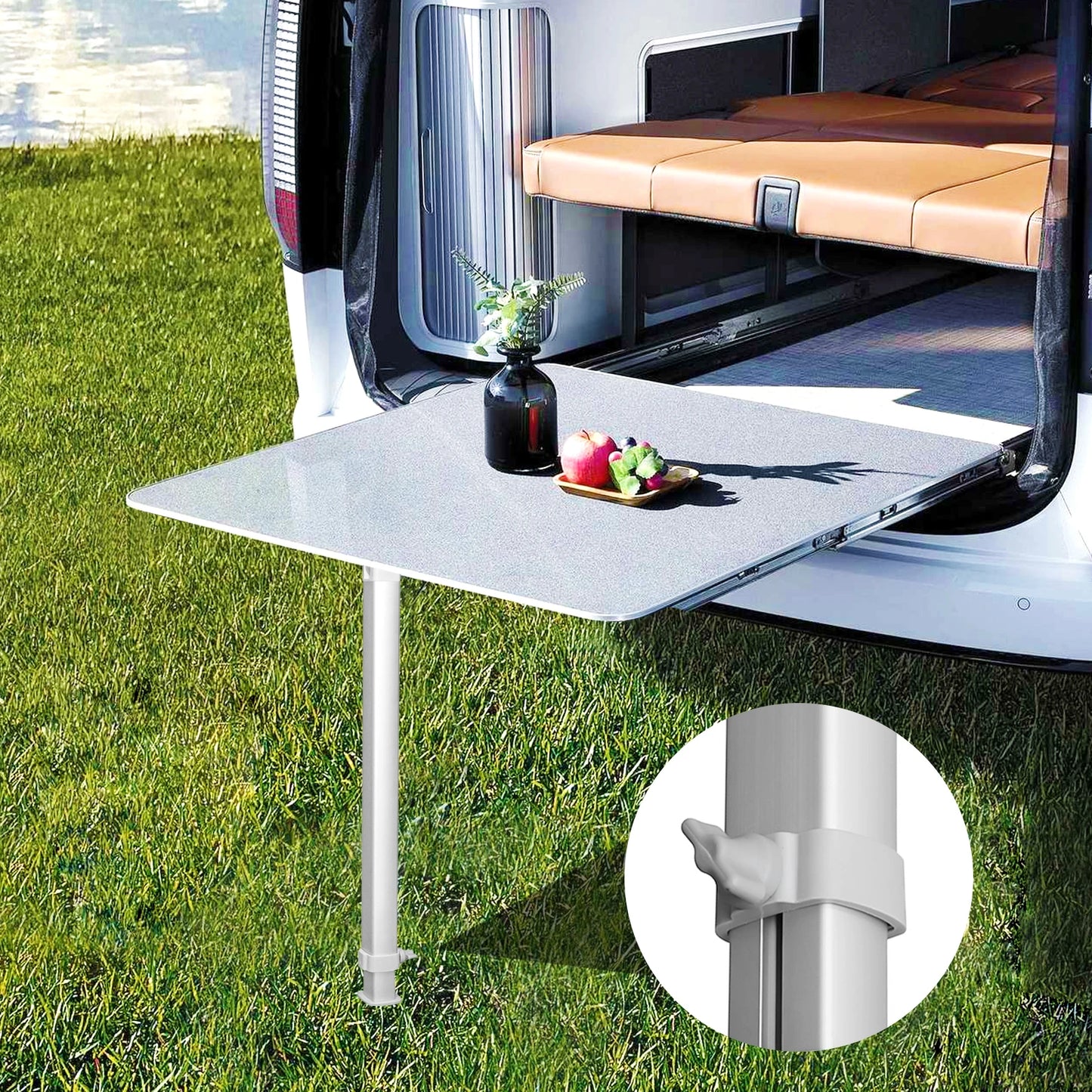 Folding Telescoping Legs 21-36inch Height Adjustable Rv Table Leg, Aluminum Alloy Rv Table Support for Rv Pontoon Truck Camper