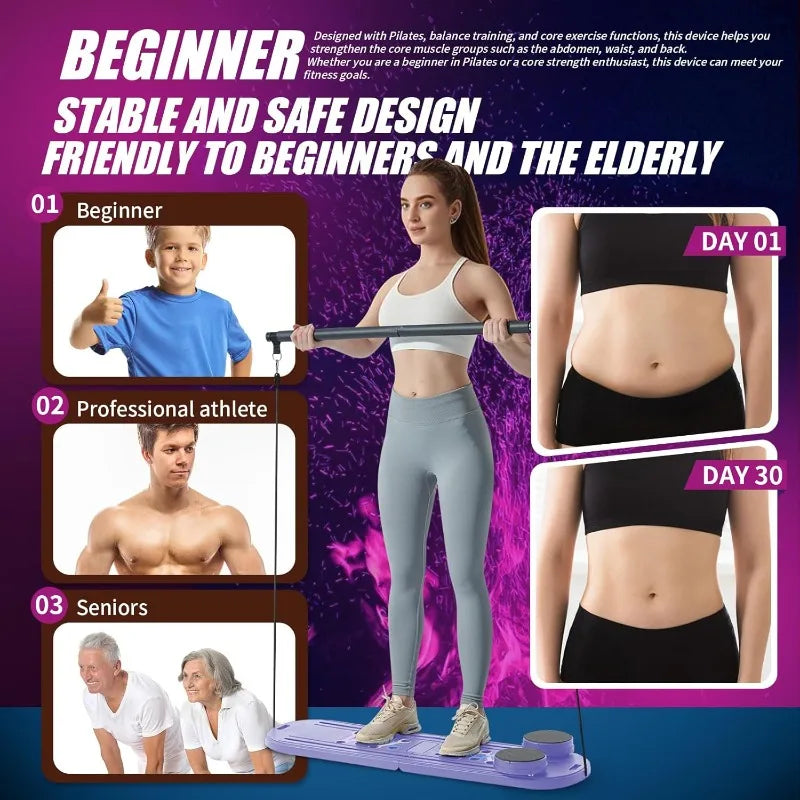 Pilates Board, Pilates Reformer Machine, Pilates Equipment, Multifunctional Abdominal Board, Ab Board, Exercise Board