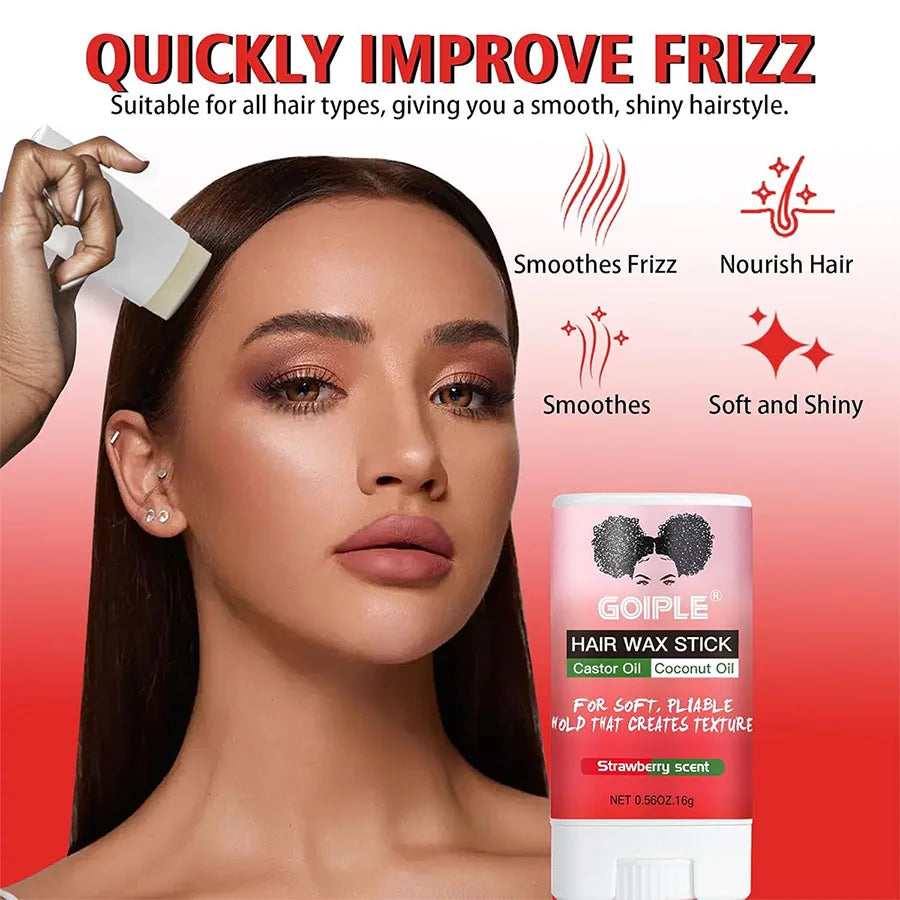 Edge Control for Black Women Natural Hair Gel Africa Edge Pomade Hairstyles Cream and Hair Wax Stick kit with Brush Band