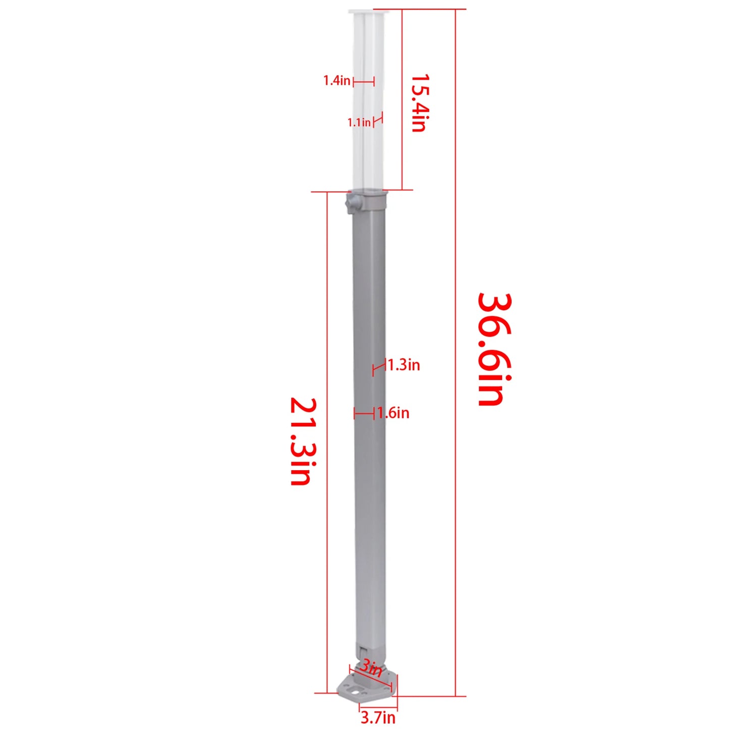 Folding Telescoping Legs 21-36inch Height Adjustable Rv Table Leg, Aluminum Alloy Rv Table Support for Rv Pontoon Truck Camper