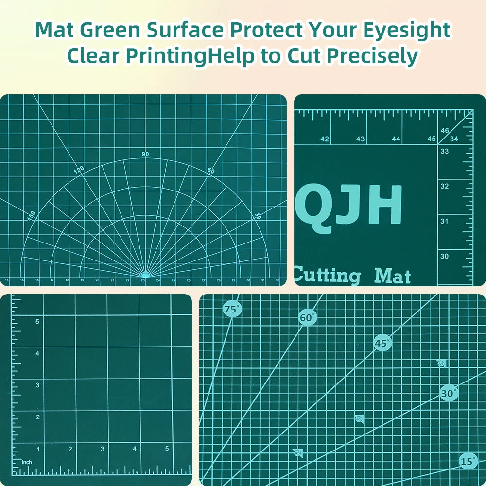 1pc 120x90cm Self Healing Cutting Mat,Double Sided PVC Cutting Board with Accurate Measurement Line for DIY Sewing & Leather Cut