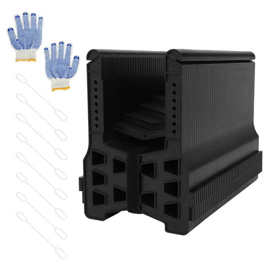 RV Sewer Hose Support, RV Septic Hose Support, Camper Sewer Hose Support, Black Height Adjustable Sewer Hose Holder, with