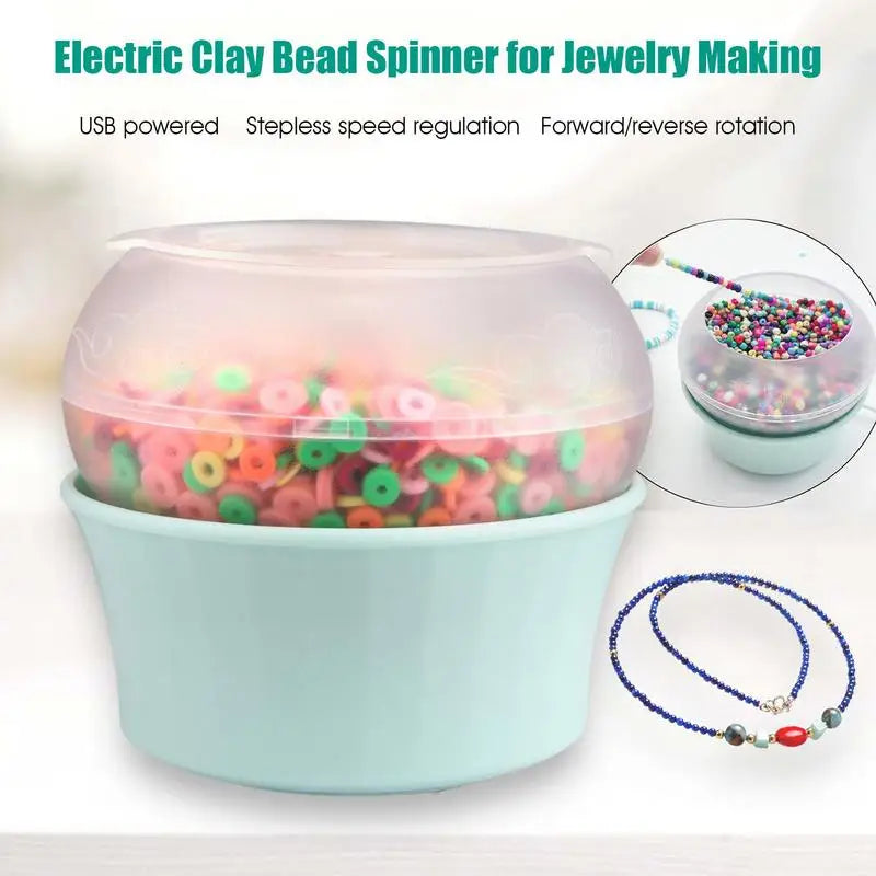 Bead Spinner Automatic Electric Bead Bowl Beading Accessories Multifunctional Adjustable Fast Beading Bead Spinner Machine