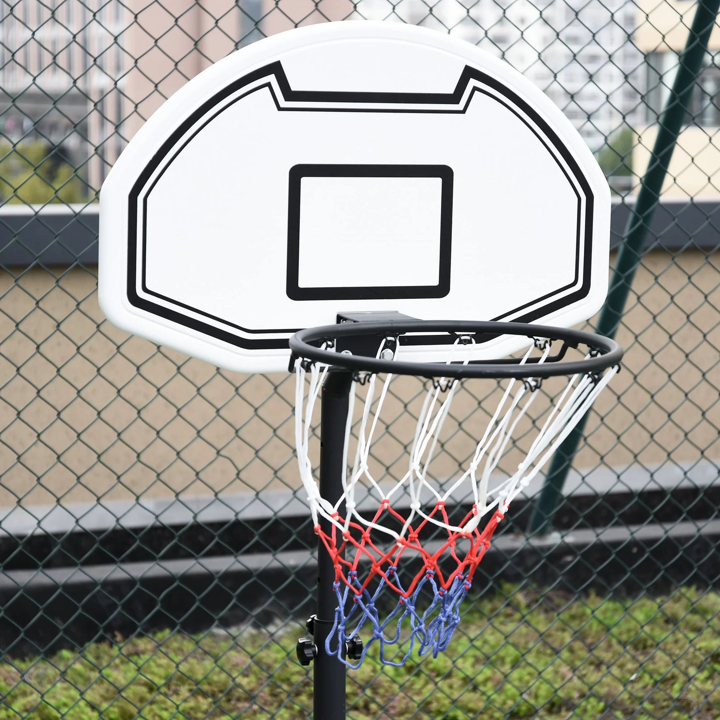 Outdoor Basketball Hoop System Pool Water Sport Game Play Outdoor Adjustable