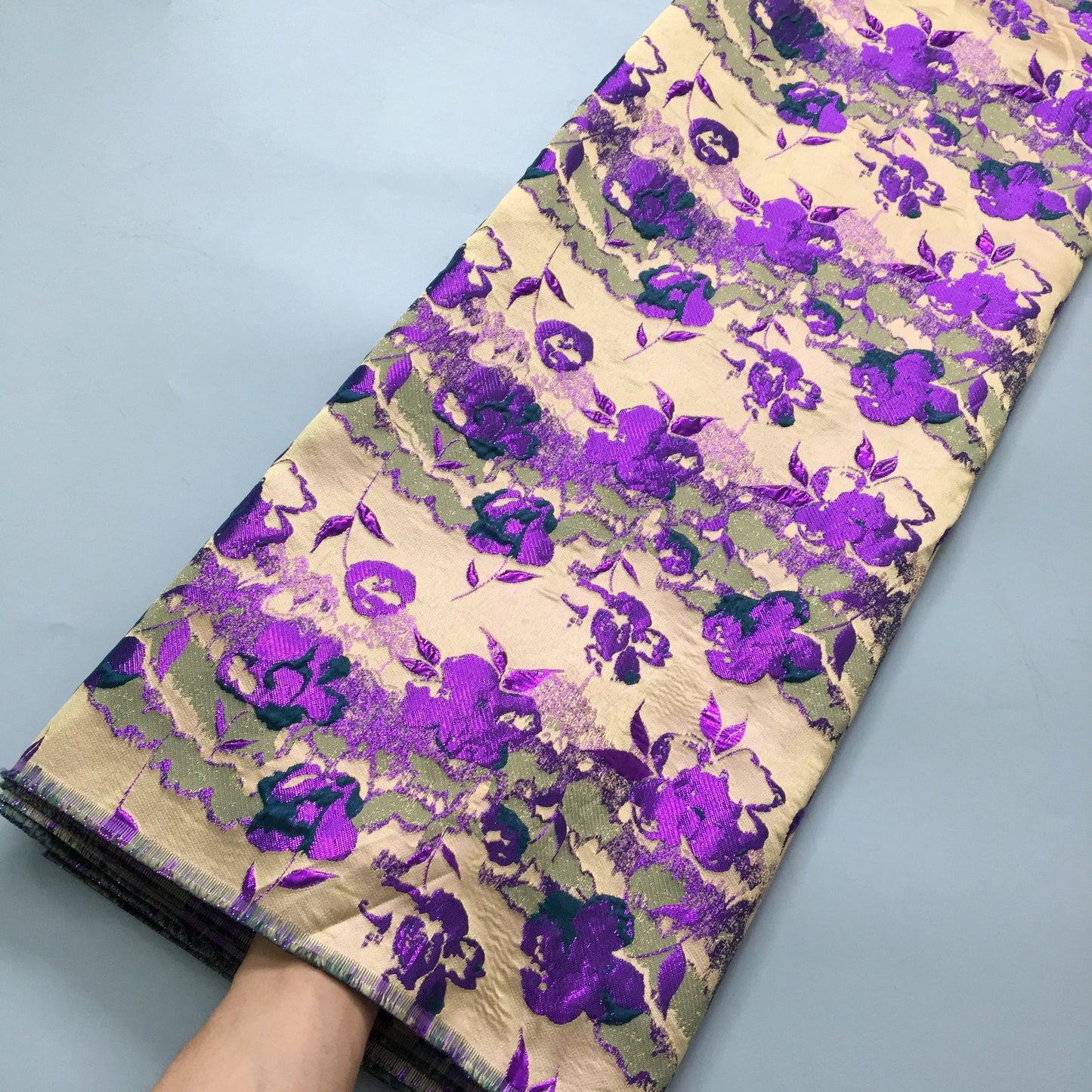 SJD LACE African Damask Lace Fabric 2025 High Quality French Gild Brocade Jacquard Lace For Women Wedding Party Dresses Sew 4012