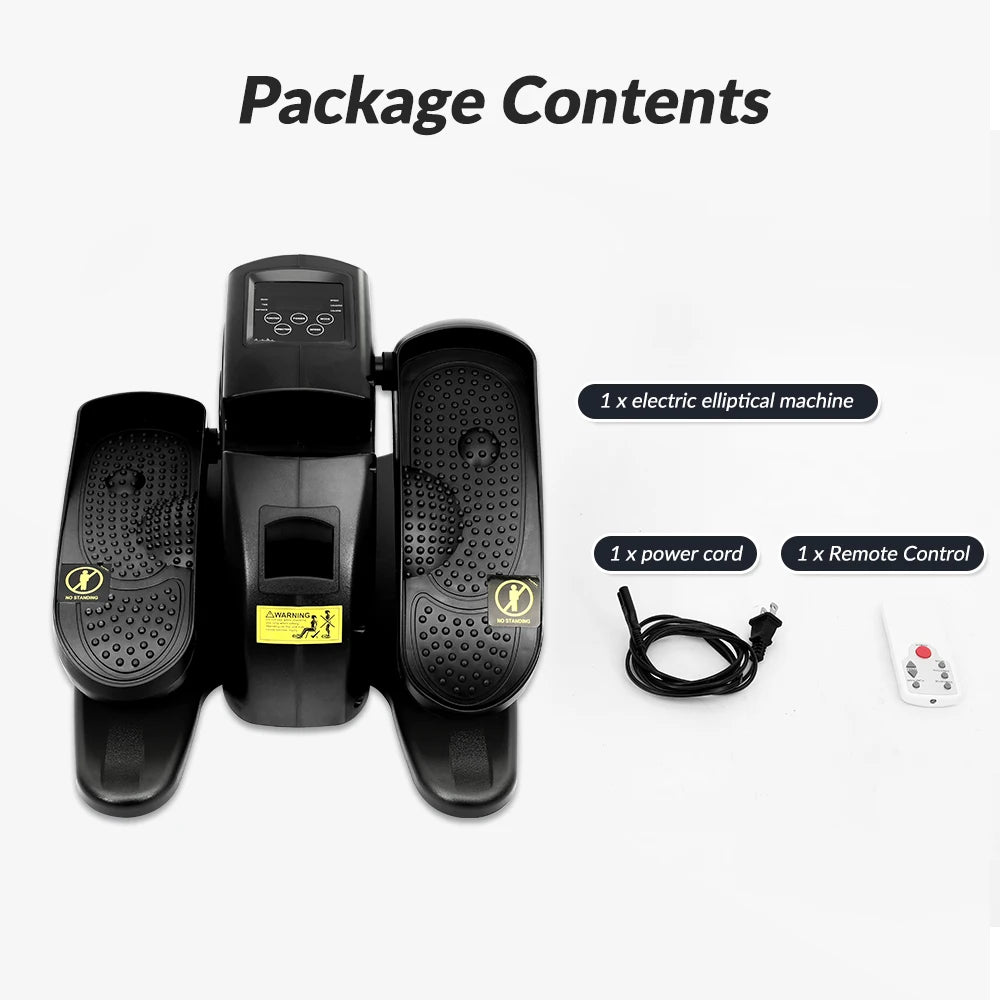 Electric Elliptical Machine Under Desk Pedal Exerciser Leg Home Fitness Small Multi-functional Silent Mini Trainer Portable