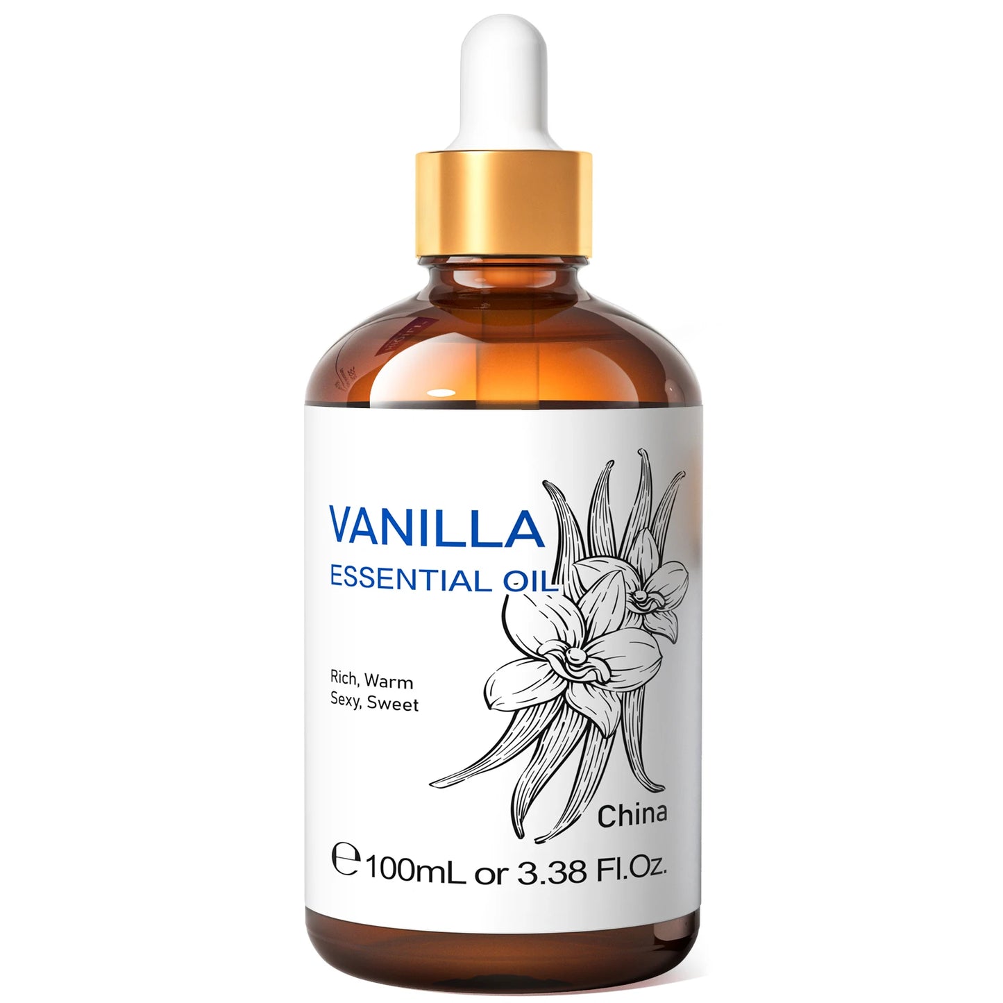 HIQILI Spearmint Vanilla Rose Cinnamon Lemon Essential Oils,100ML Pure Oil for Diffuser,  Humidifier, Massage Muscle Relief Bath