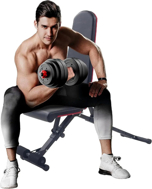 800lbs Capacity Adjustable Weight Bench 4X Stability Multi-Angle Fitness Bench for Strength Training Home Gym Full Body Workouts