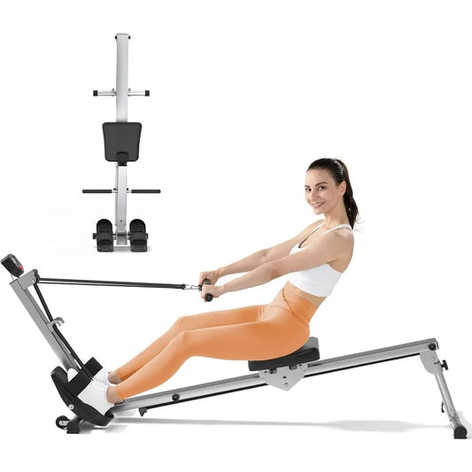 Rowing Machine for Home Use, Row Machine Rower with Adjustable Resistance, Hyper-Quiet Rower Machine Supports 300LBS…