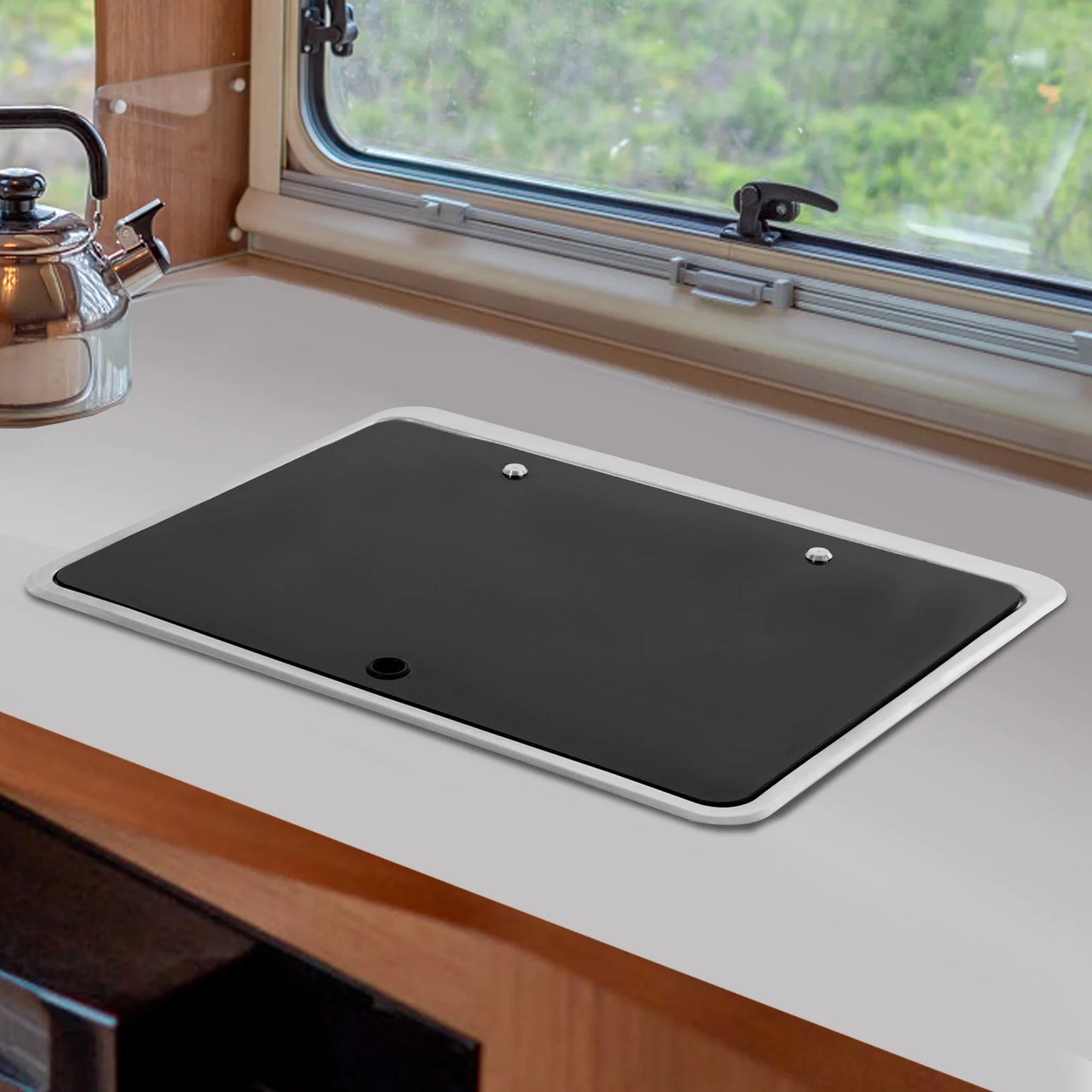 RV Kitchen Sink Stainless Steel Hand Wash Basin Sink for Yachts, Caravans, Horse-drawn Carriages, Camper Vans, Caravans, etc