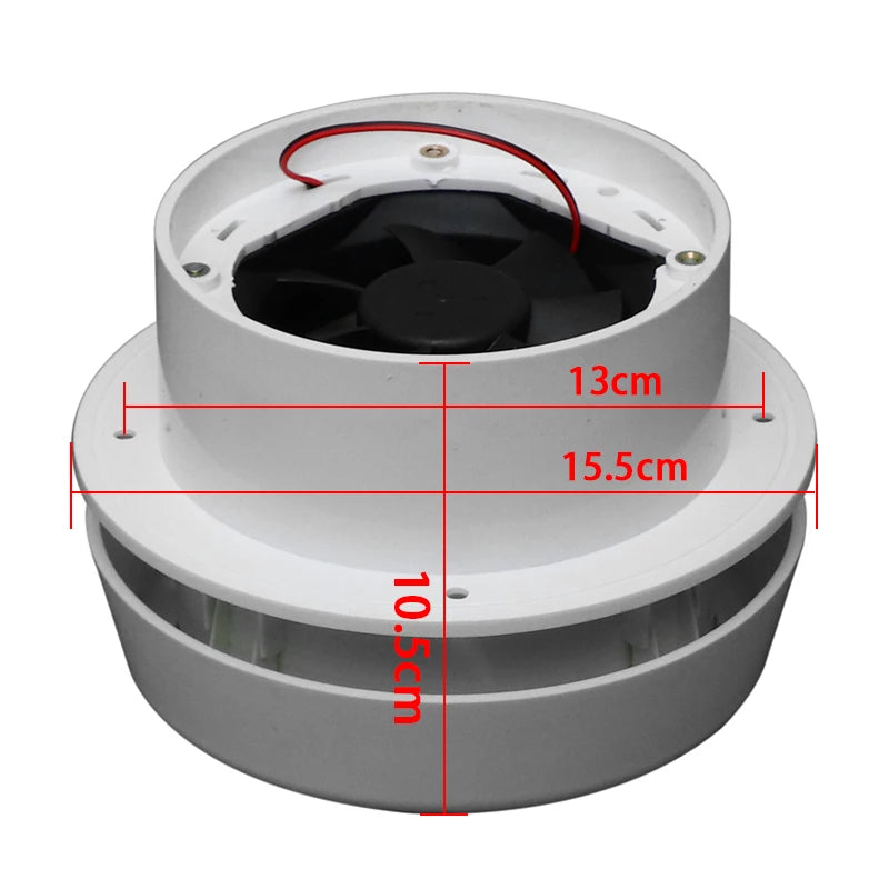 DC 12V RV Roof Ventilation Vent Durable and Waterproof for Motorhomes & Campers Mini ABS Boat Roof Exhaust Fan UV-Resistant Fans