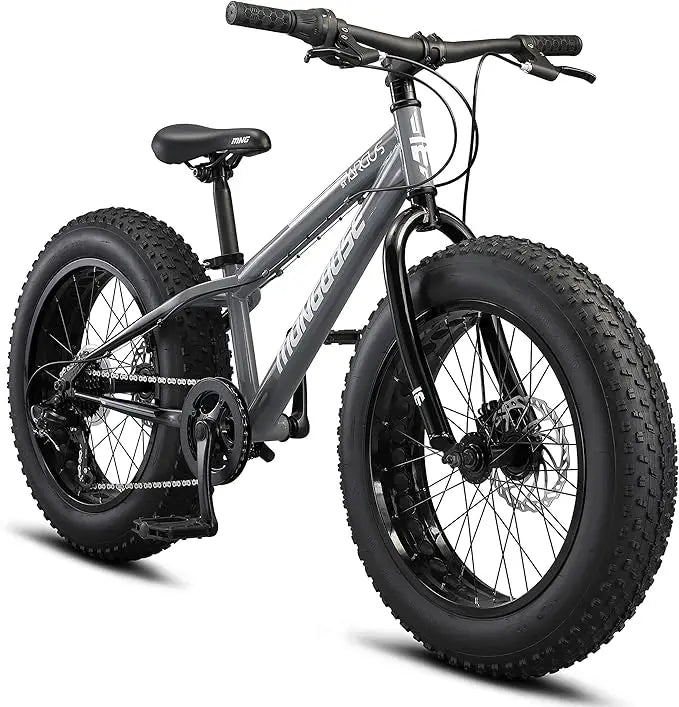 Mongoose Argus ST & Trail Fat Tire Mountain Bike for Adult Youth Men Women, 20 to 26-Inch Wheels, Mechanical Disc Brakes