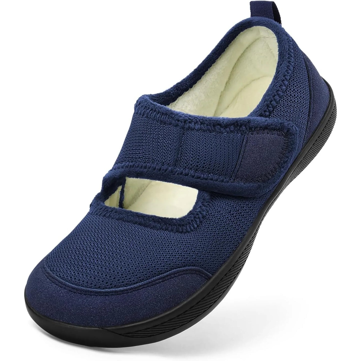 Womens Slippers Wide Width Diabetic Shoes Edema House Barefoot Walking Shoes Adjustable Indoor Outdoor Slippers