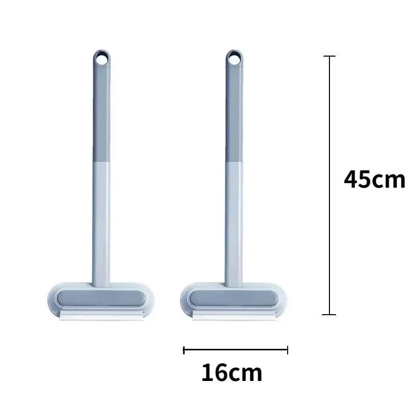 3 in 1 Pet Hair Remover Brush Long Handle Window Cleaning Brush Pet Fur Cleaning Tool Manual Cat Dog Hair Remover Brush