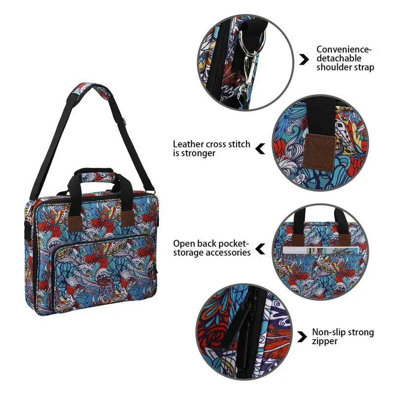 Embroidery Project Carrying Bag Embroidery Supplies Carrying Bag Portable Sewing Kits Embroidery Supplies Storage Bag For