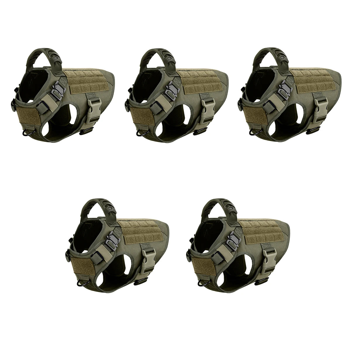 5Pcs Large Dog Harnesses Pet German Shepherd Malinois Training Walking Vests Dog Harness For Medium Large Dogs Accessories