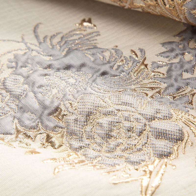 SJD LACE African Lace Fabric 2025 High Quality French Gild Brocade Jacquard Lace Fabric For Women Wedding Party Dresses Sew 3482