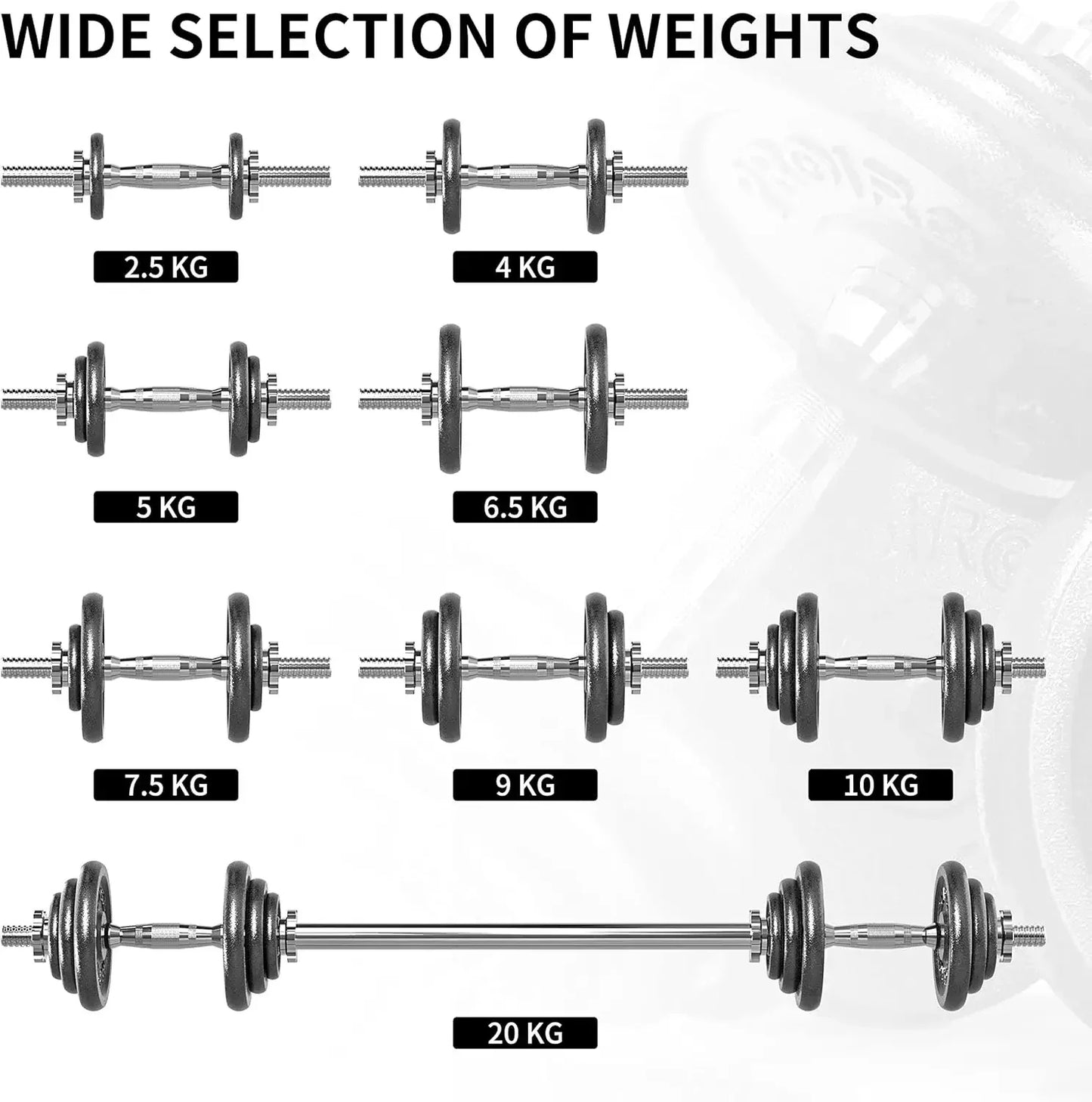 HighQuality 44Lbs Cast Iron Adjustable Dumbbell Set Hand Weight with Solid Handles Changed Barbell Handily Great for B onsale
