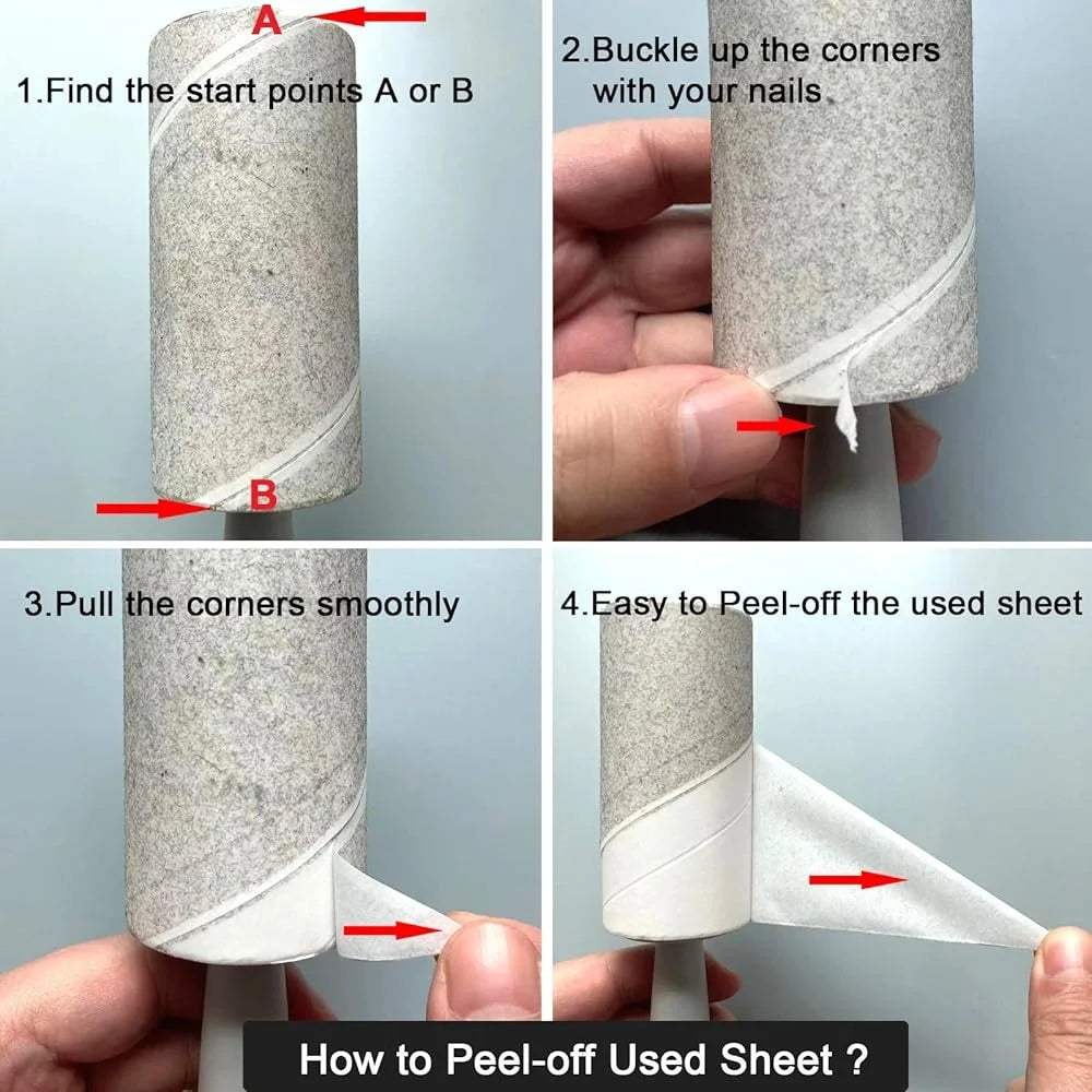 Ultra Sticky Pet Hair Lint Rollers 1100 Sheets Mega Value Lint Remover Clothes Couch Carpet Travel Use