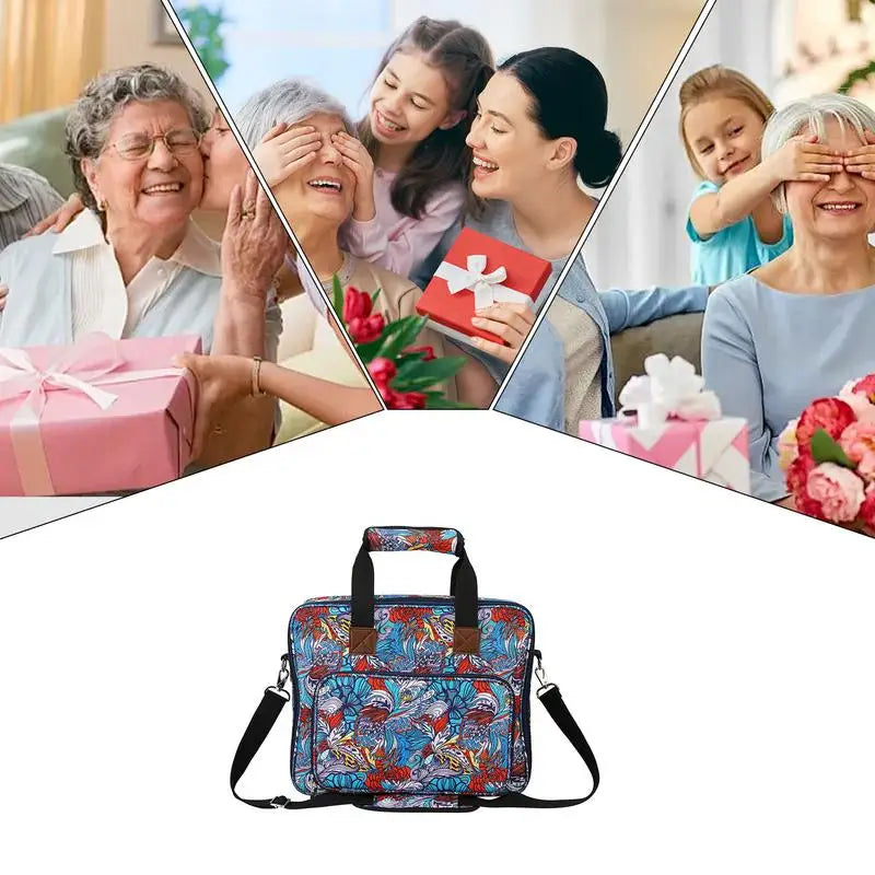 Embroidery Project Carrying Bag Embroidery Supplies Carrying Bag Portable Sewing Kits Embroidery Supplies Storage Bag For